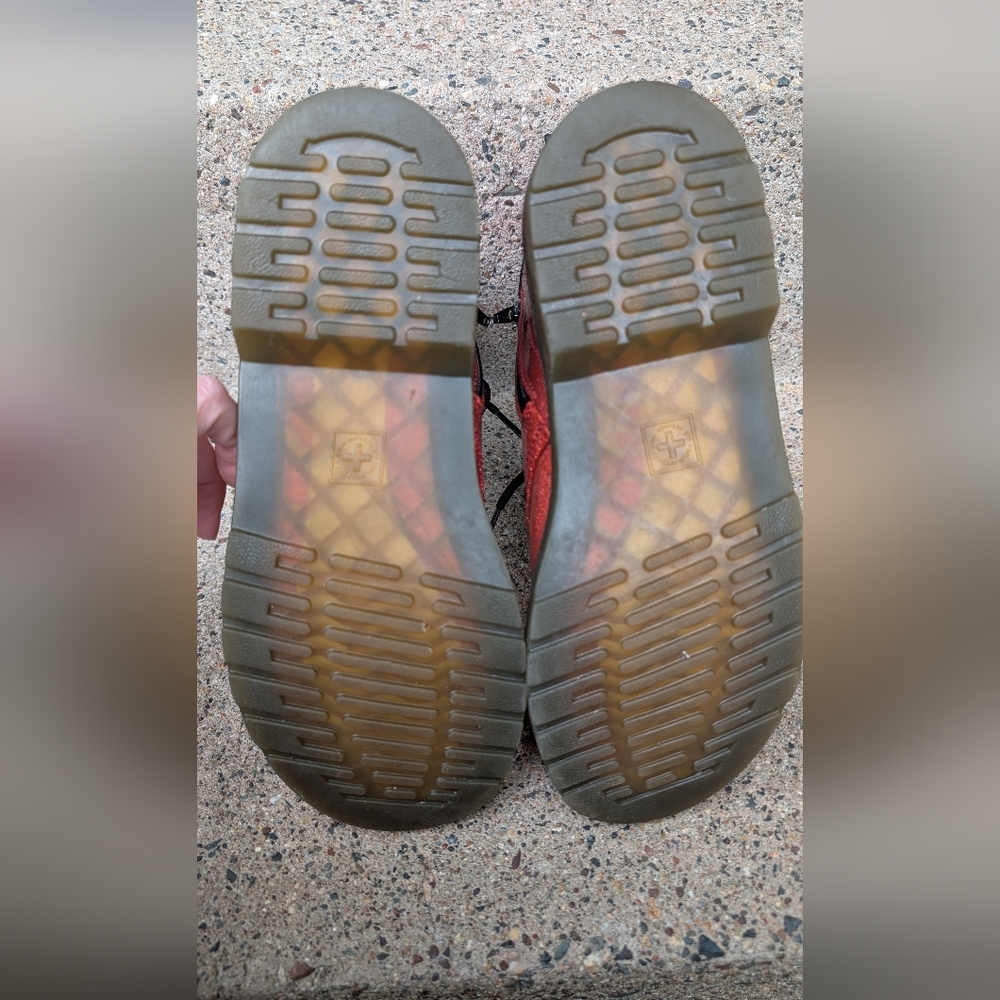 Dr. Martens Red Glitter Boots - Picture 4 of 5